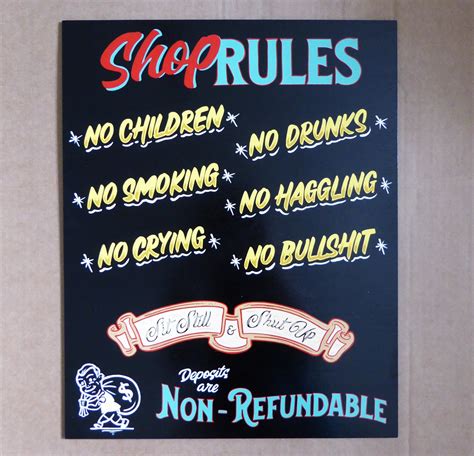 All Shop Rules .